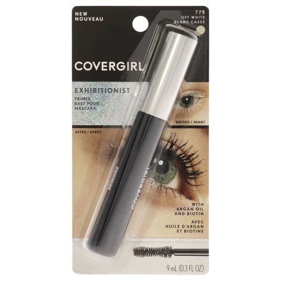 4/$20 CoverGirl Exhibitionist Mascara Primer Off White 775, Argan Oil & Biotin - Picture 1 of 5